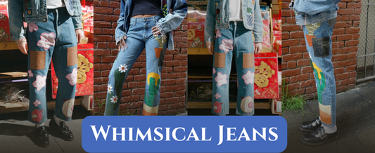 Whimsical Jeans: Where Sustainable Denim Turns Into Wearable Art