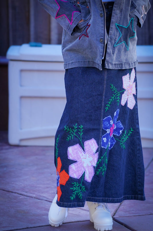 Floral Upcycled Denim: Where Sustainable Fashion Blooms