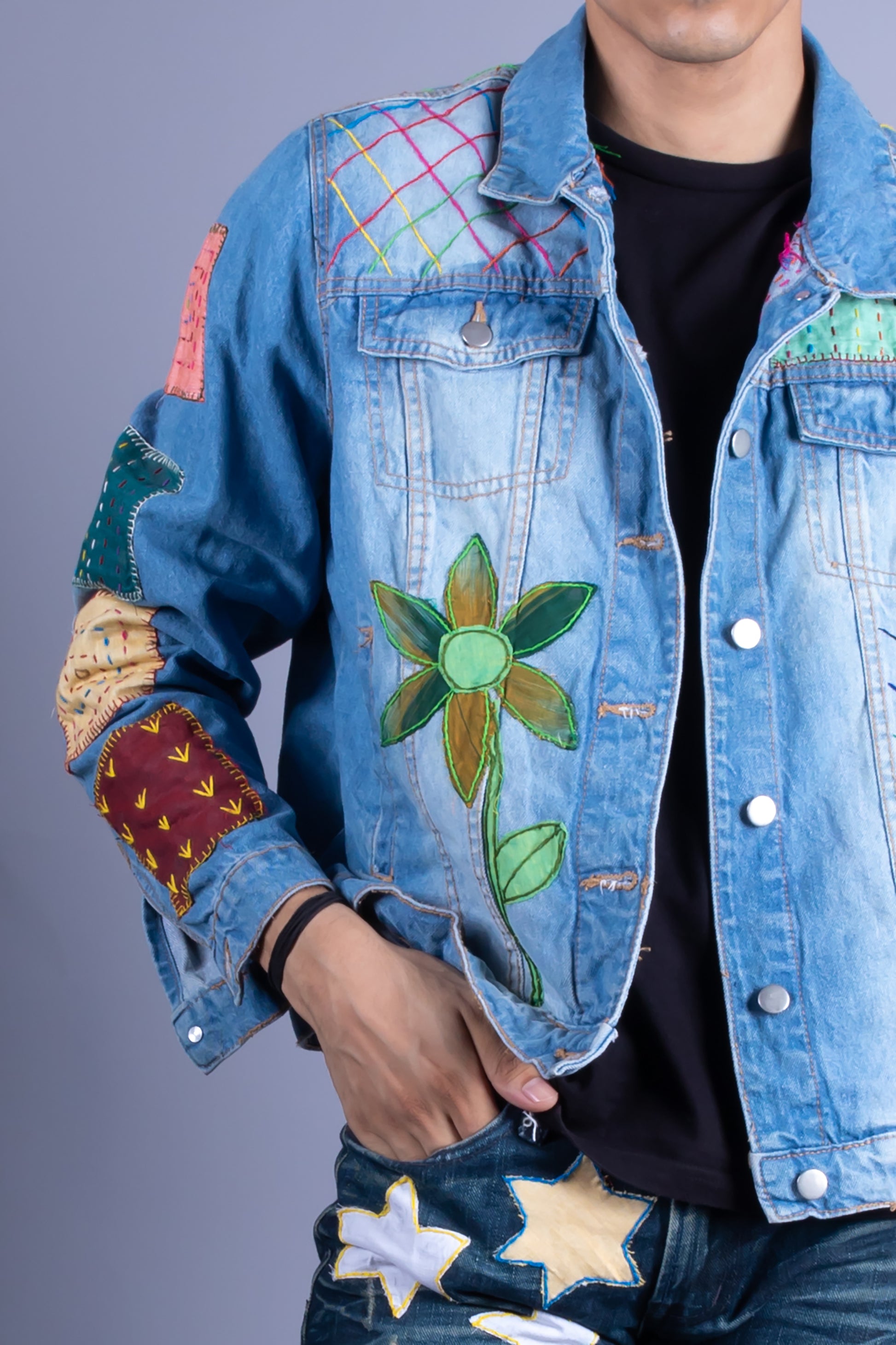 men denim jacket