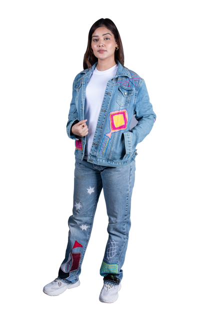 girl denim  jacket