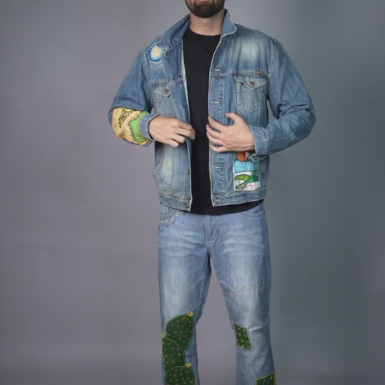 men denim jacket