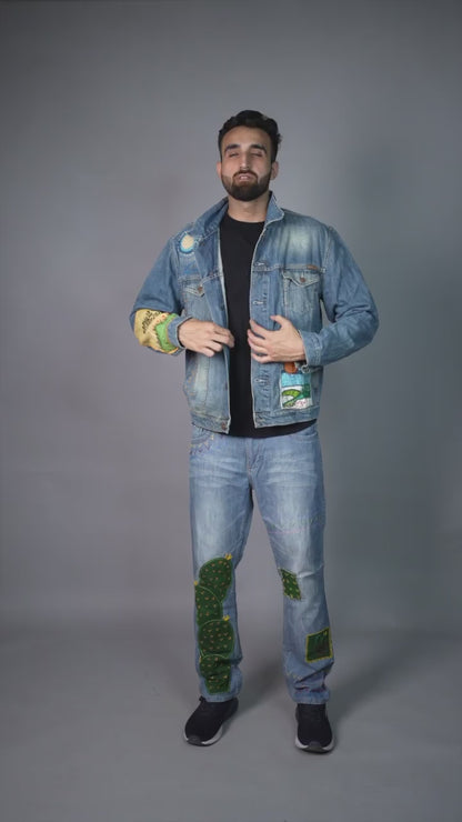 men denim jacket