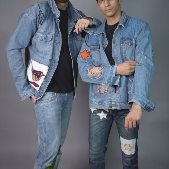 mens denim jeans .