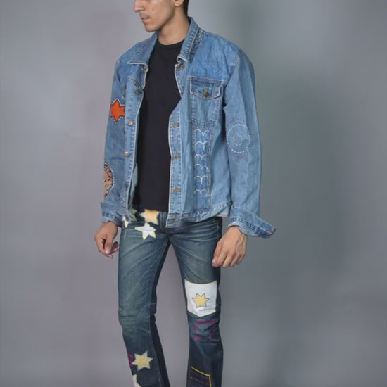 mens denim jeans.