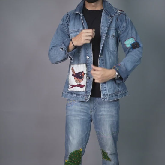 men denim jacket