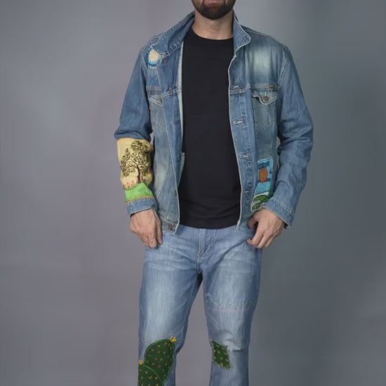 men denim jacket