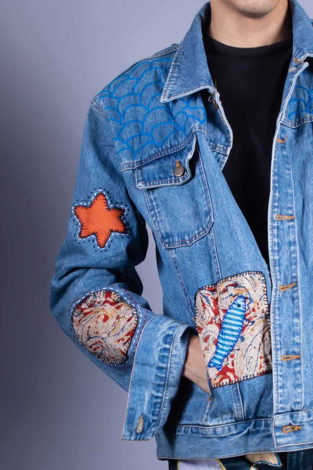 men denim jacket