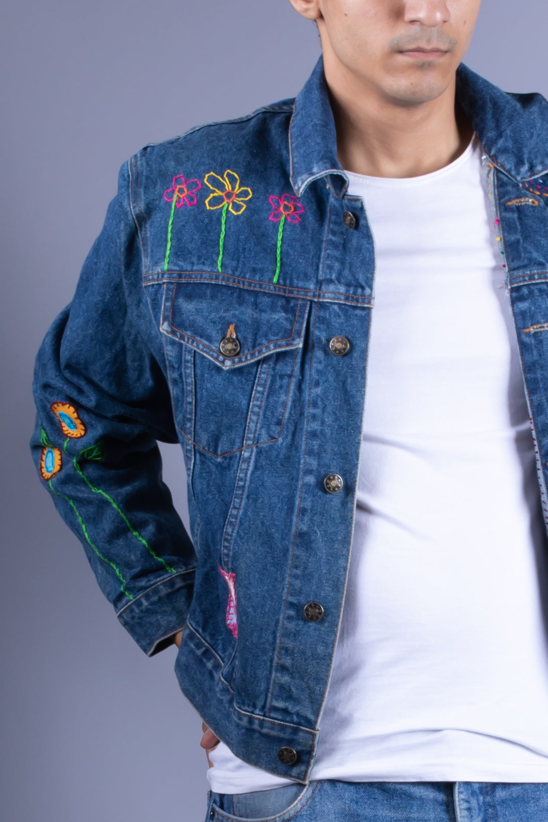 men denim jacket