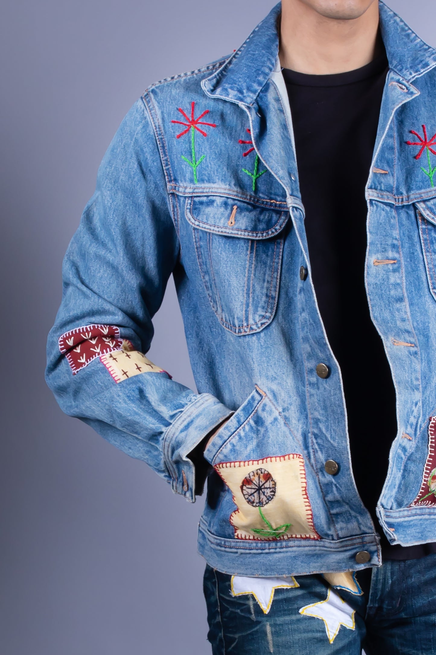 men denim jacket