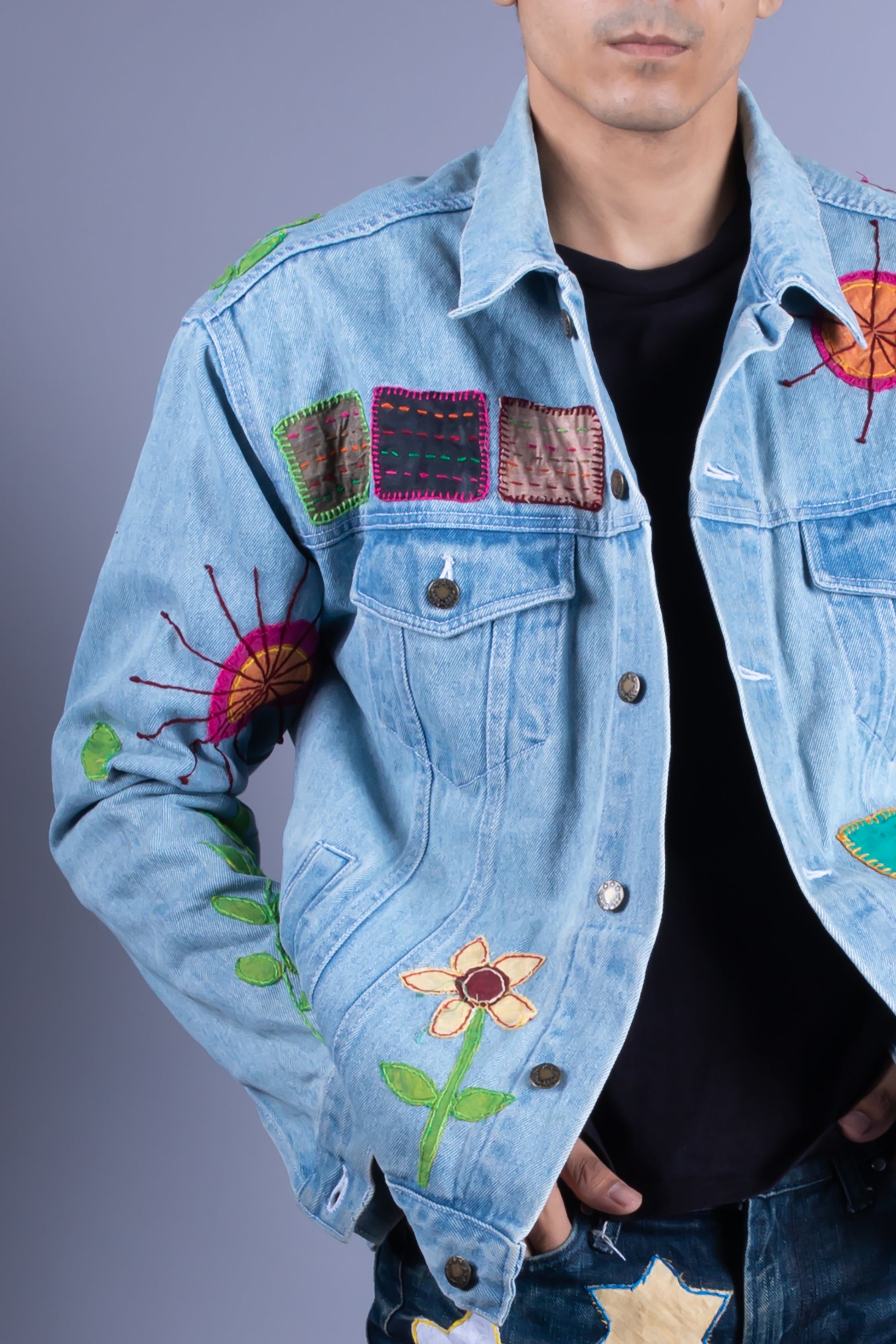men denim jacket